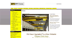 Desktop Screenshot of mph-cranes.com